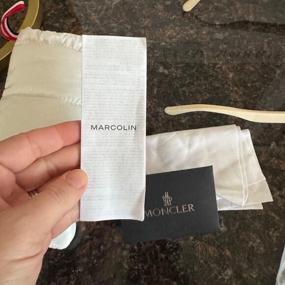 NEW Moncler ML0244 Promenade Sunglasses Solid Ivory Gold Logo Honey Lenses case - Picture 11 of 12